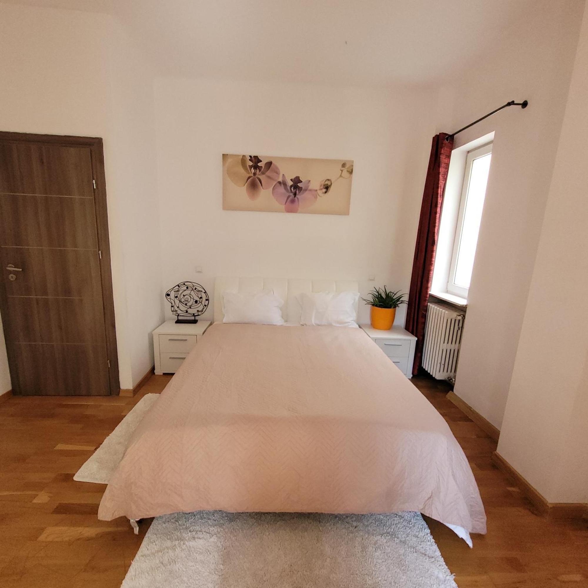 Anastasia Balcescu Apart 4 Self Check In Code From 2Pm Kitchen And Bedroom بوخارست المظهر الخارجي الصورة