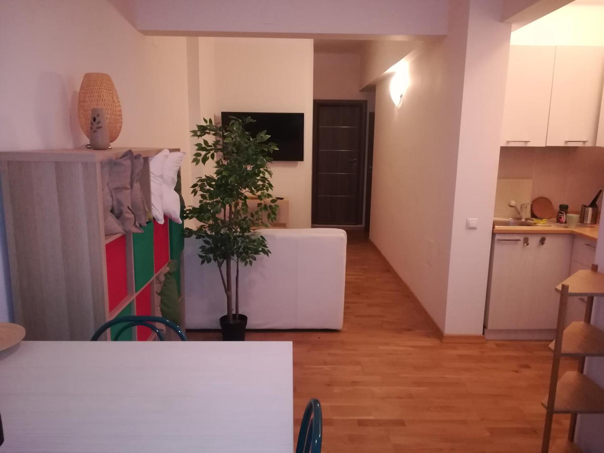 Anastasia Balcescu Apart 4 Self Check In Code From 2Pm Kitchen And Bedroom بوخارست المظهر الخارجي الصورة